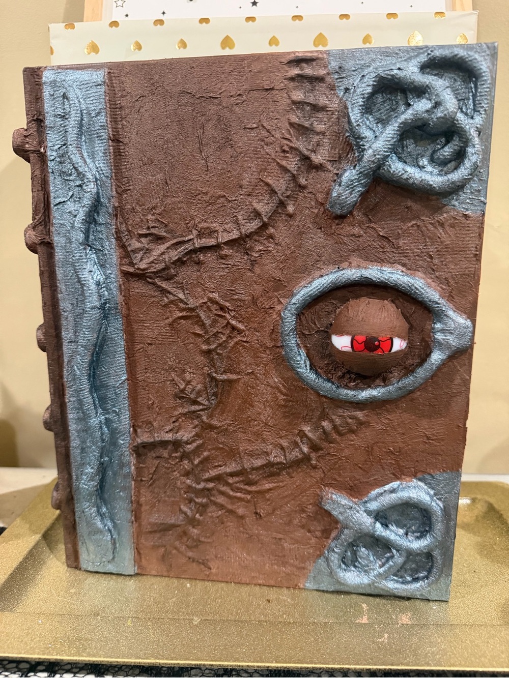 Handmade Hocus Pocus-Inspired Spellbook Recipe Book (Light-Up Eye)